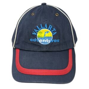 SAX Vallarta Adventures Mexico Dolphin Blue One Size Baseball Cap Hat Slideback